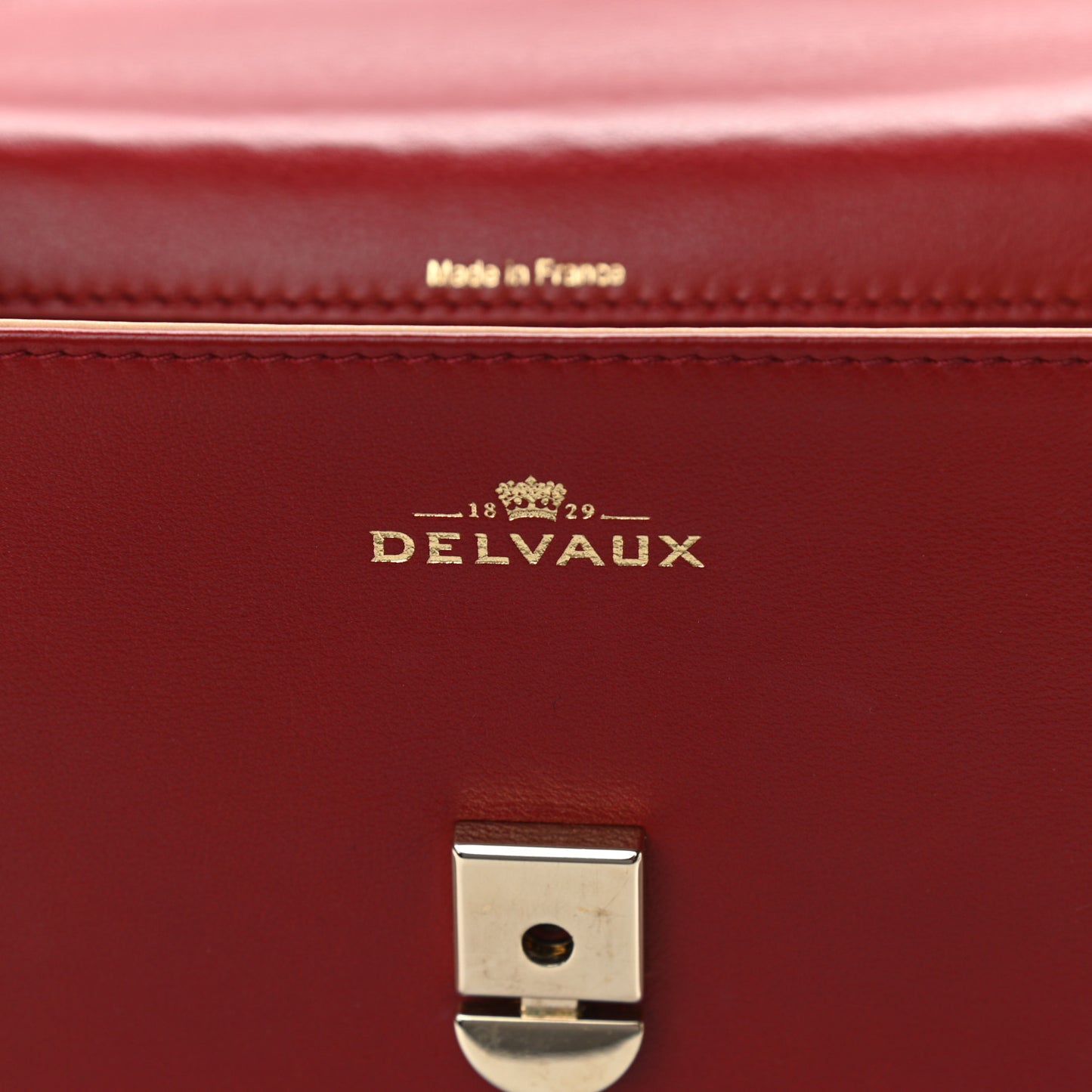 Calfskin GM Tempete Satchel Red