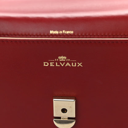Delvaux Calfskin GM Tempete Satchel Red 6 of 11