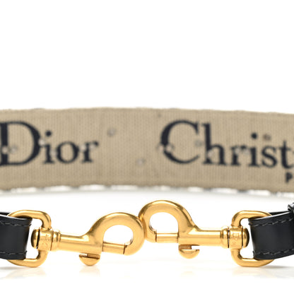 Christian Dior Oblique Studded Shoulder Strap Blue 3 of 6