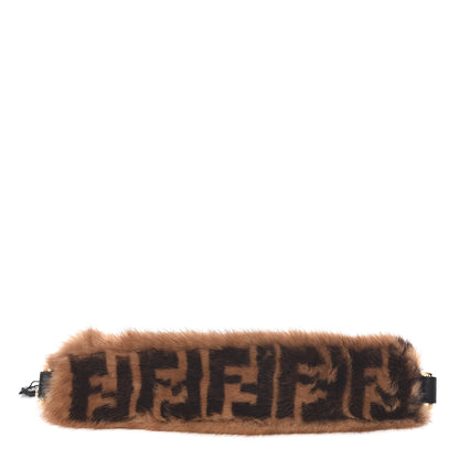 Fendi Mink Fur FF 1974 Mini Strap You Scanbrown Black 1 of 4