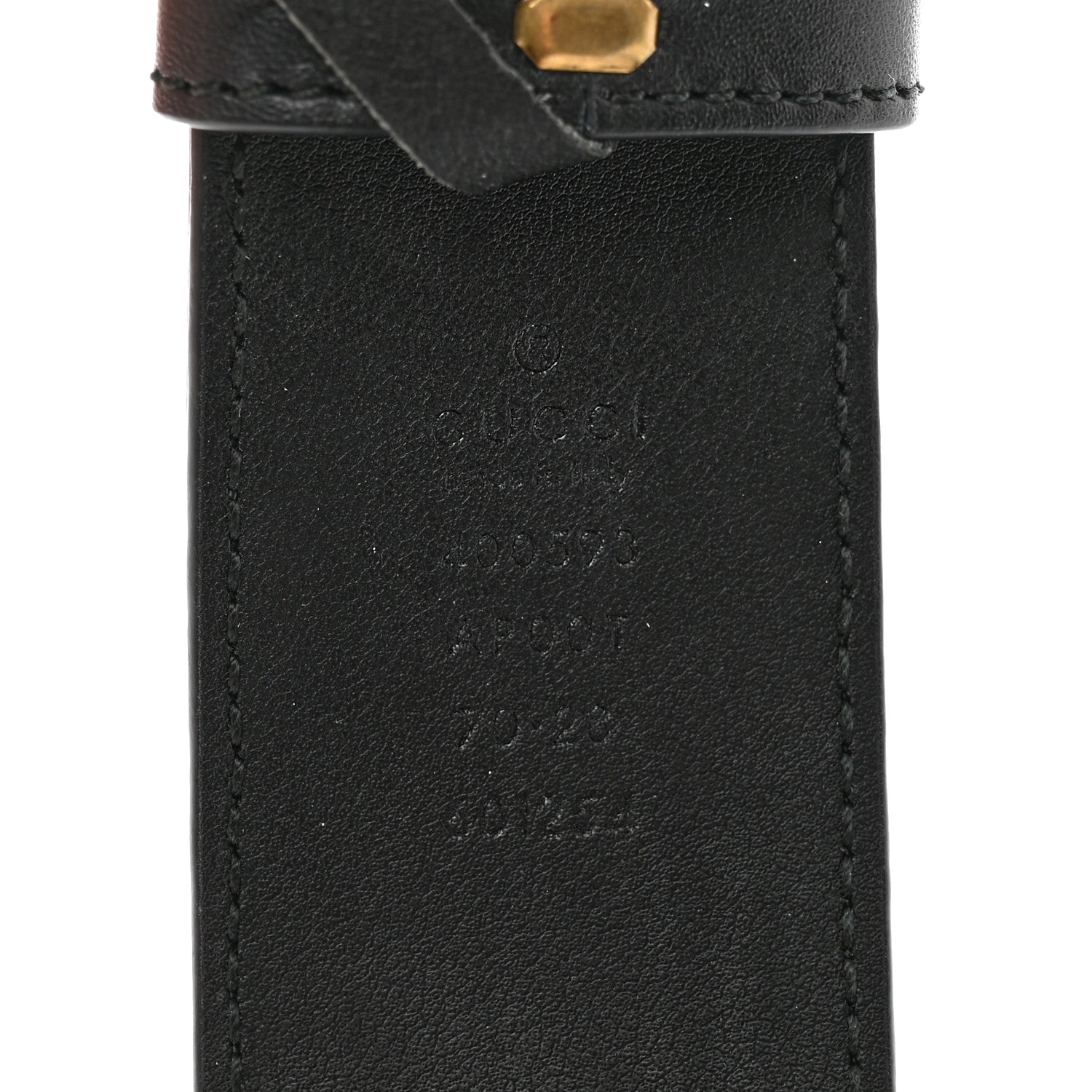Gucci Calfskin Double G 40mm Belt 70 28 Black 5 of 7
