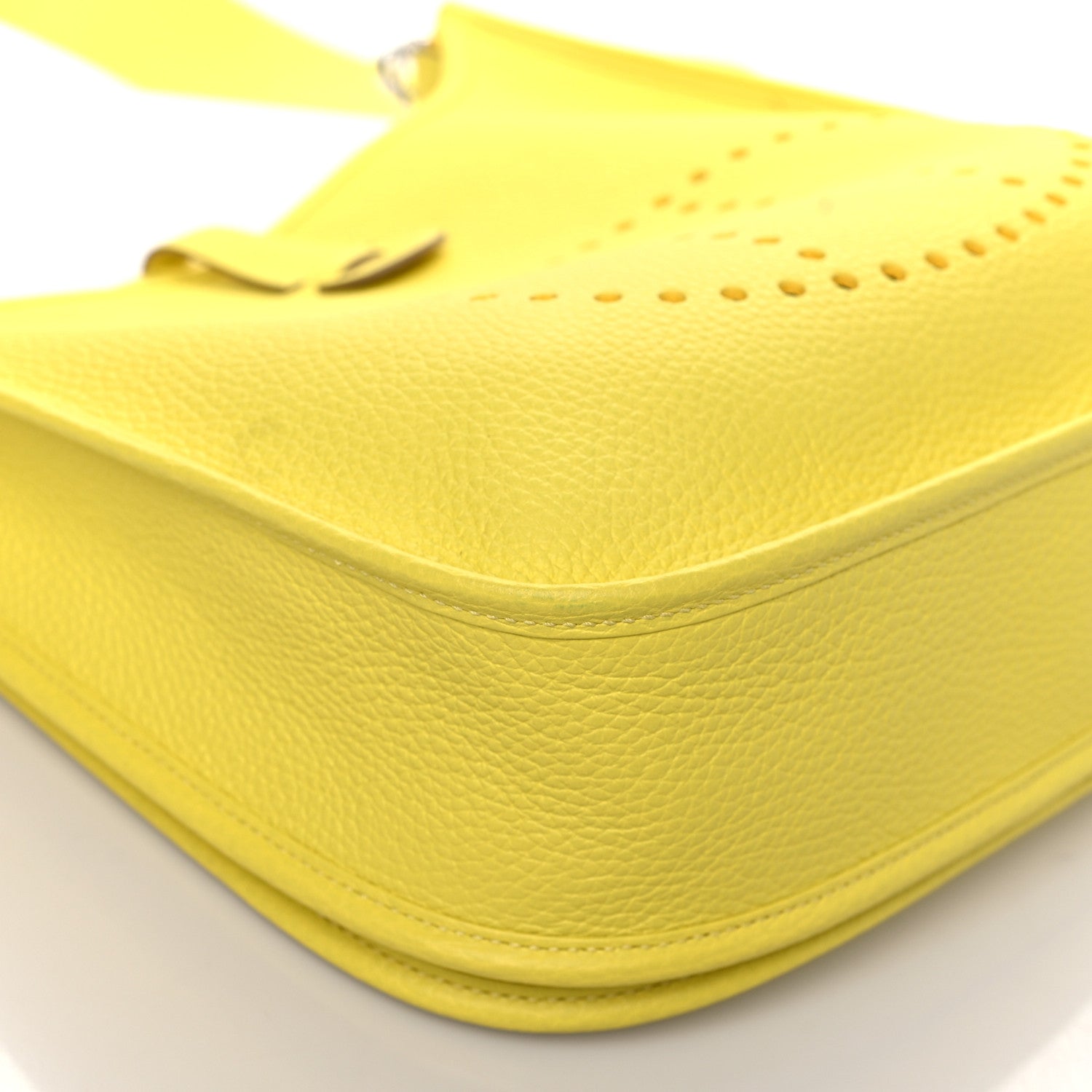 Hermes Taurillon Clemence Evelyne III PM Lime 9 of 12