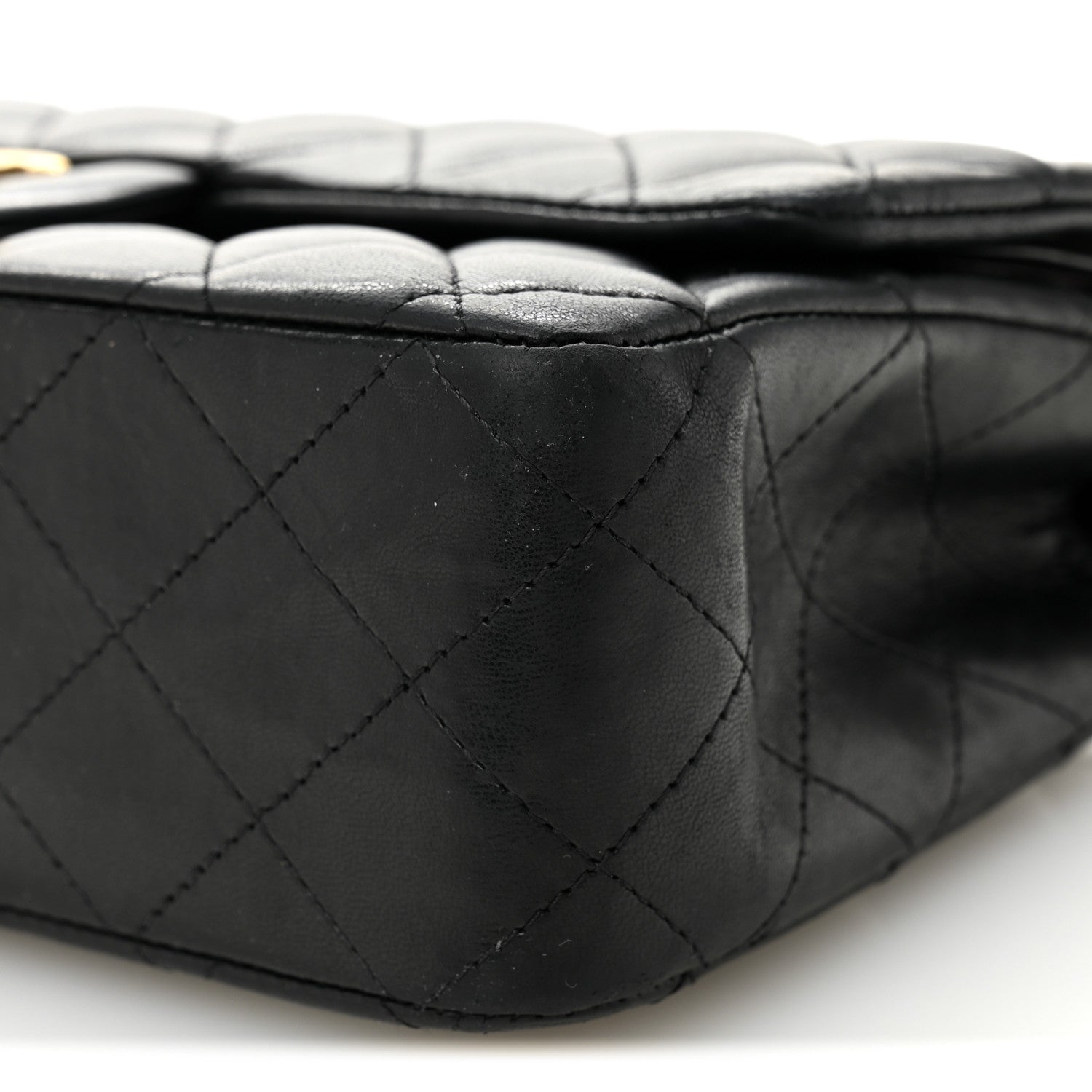 Chanel Lambskin Quilted Medium Double Flap Black 10 of 11
