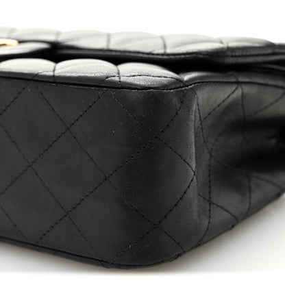 Chanel Lambskin Quilted Medium Double Flap Black 10 of 11