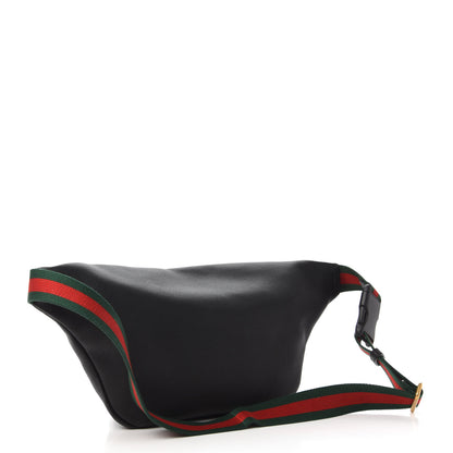 Gucci Grained Calfskin Logo Belt Bag Black 3 of 10
