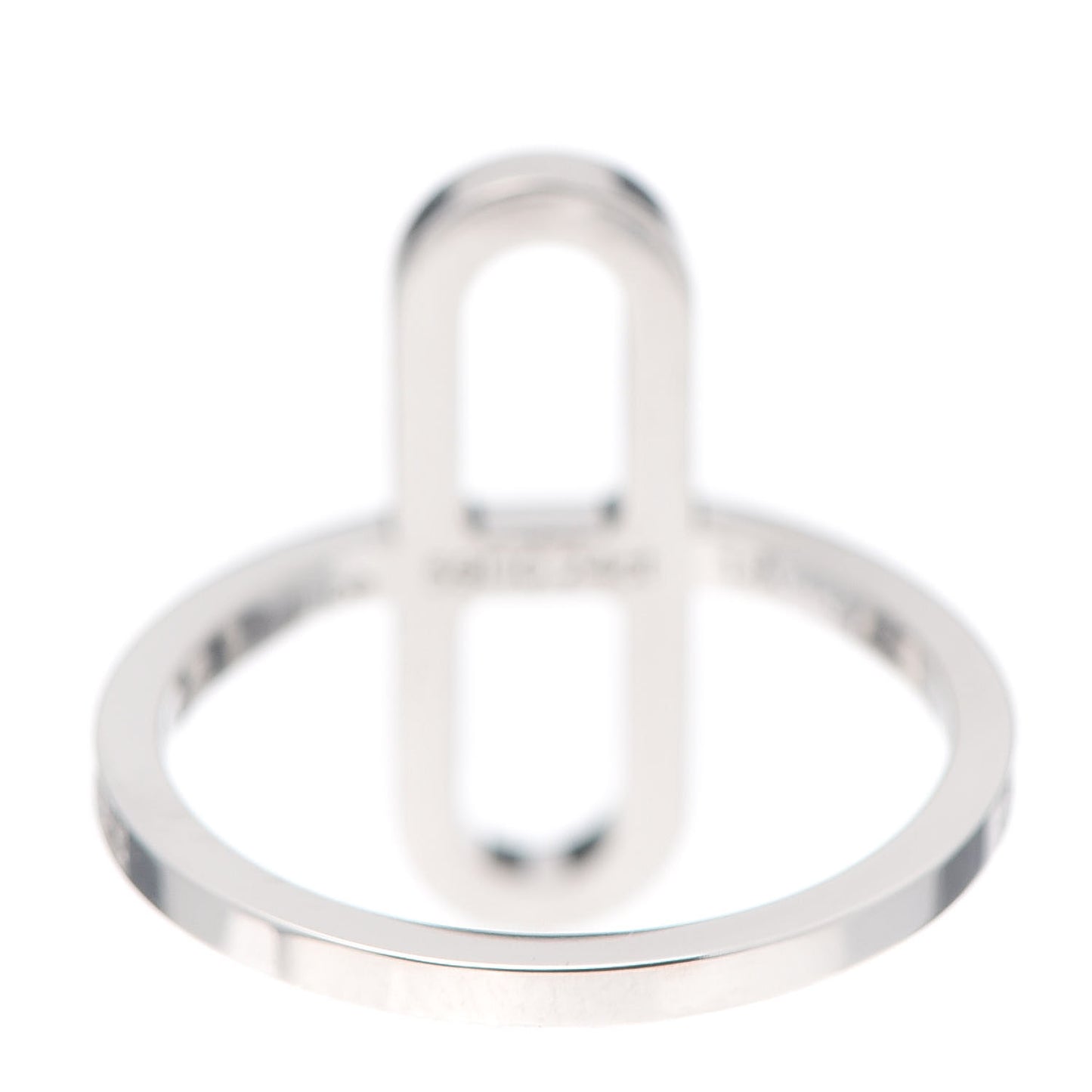 18K White Gold Diamond Ever Chaine d'Ancre Ring 51 5.75