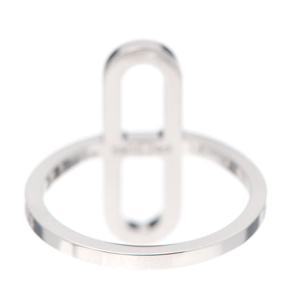 Hermes 18K White Gold Diamond Ever Chaine d'Ancre Ring 51 5.75 4 of 8