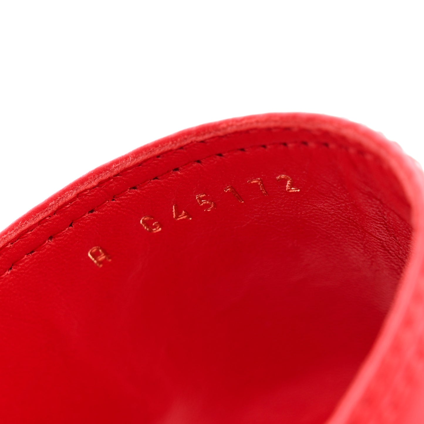 Shiny Calfskin CC Mules 39 Red