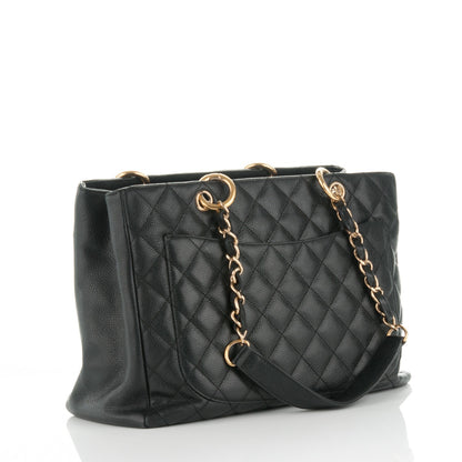 Chanel Caviar Quilted Grand Shopping Tote GST Black 3 of 8
