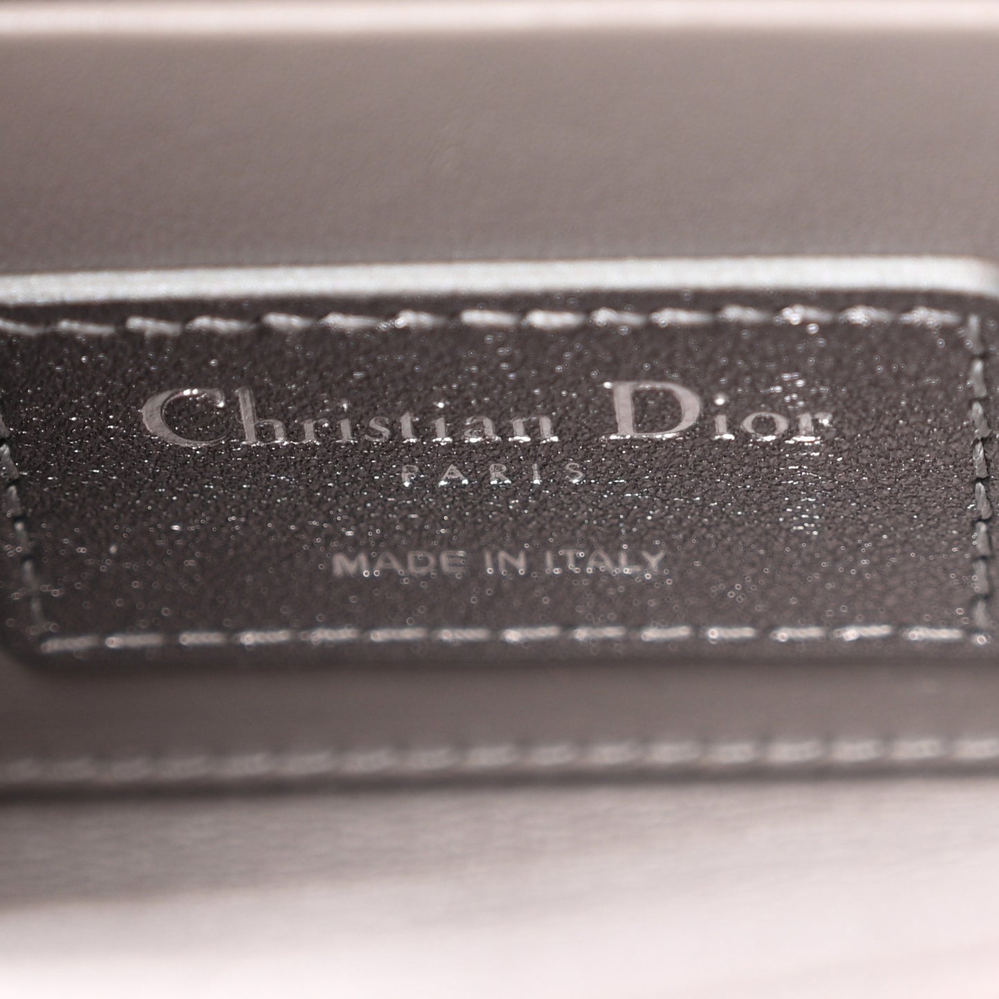 Metallic Lambskin Cannage Small Lady D-Joy