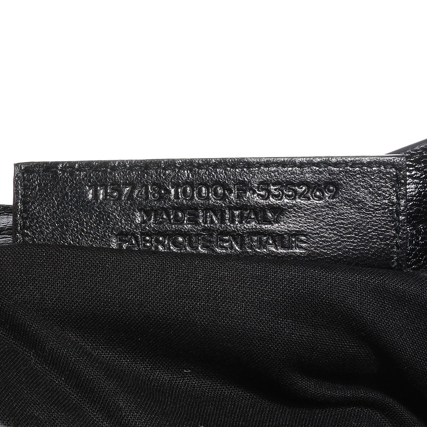 Chevre Silver Metallic Edge Hardware City Black