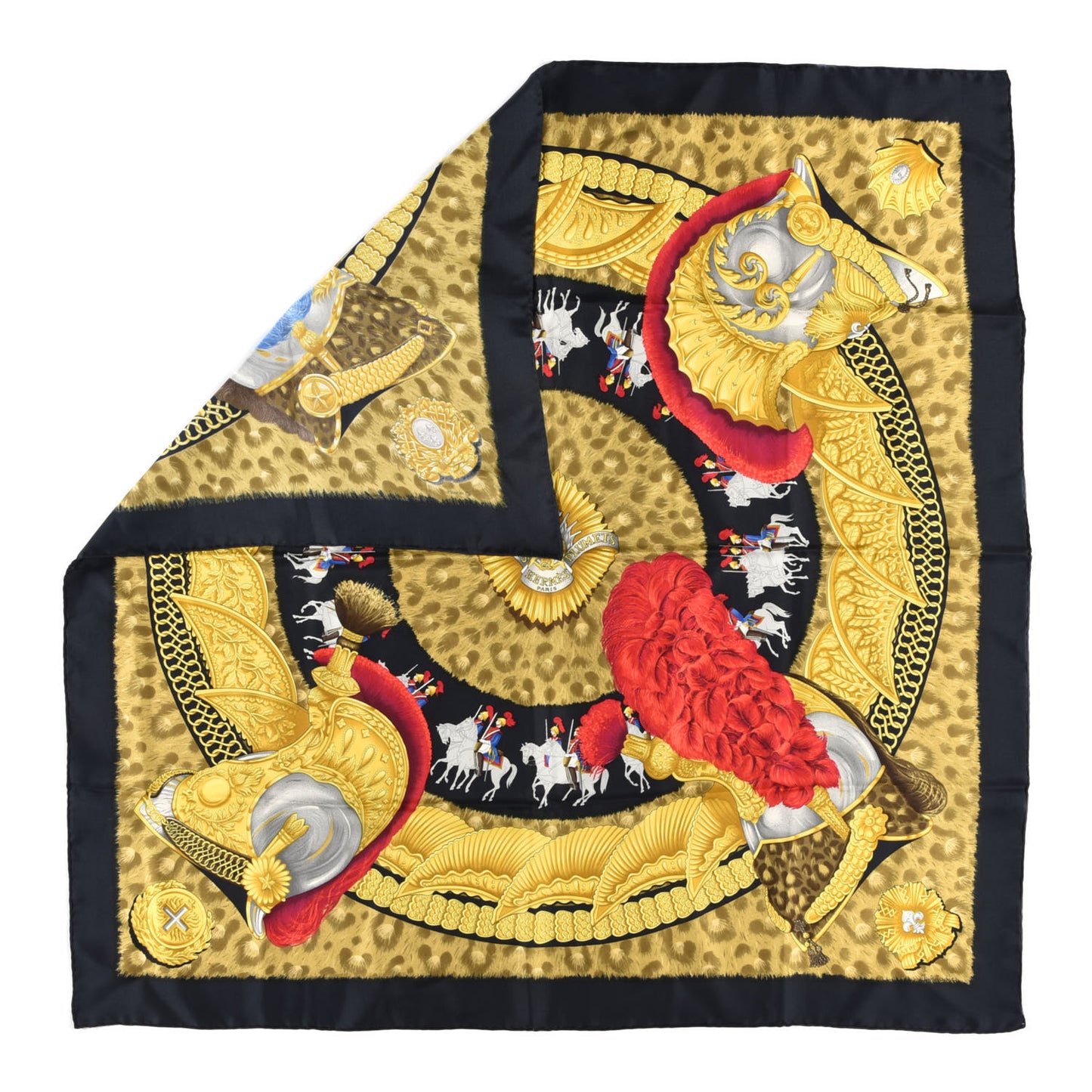 Silk Casques Et Plumets Scarf 90