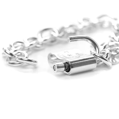 Tiffany Sterling Silver 1837 Lock Charm Bracelet 5 of 5