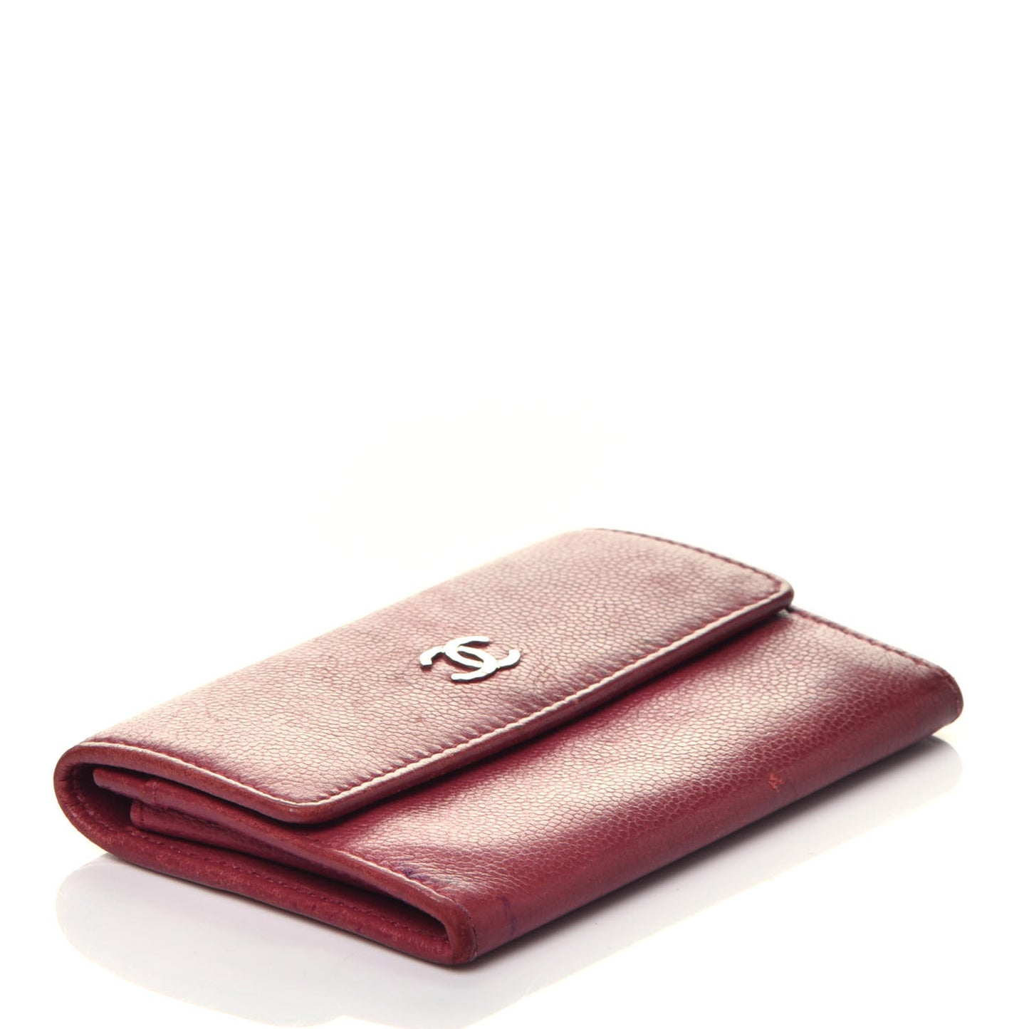 Caviar Sevruga Flap Card Holde Pink