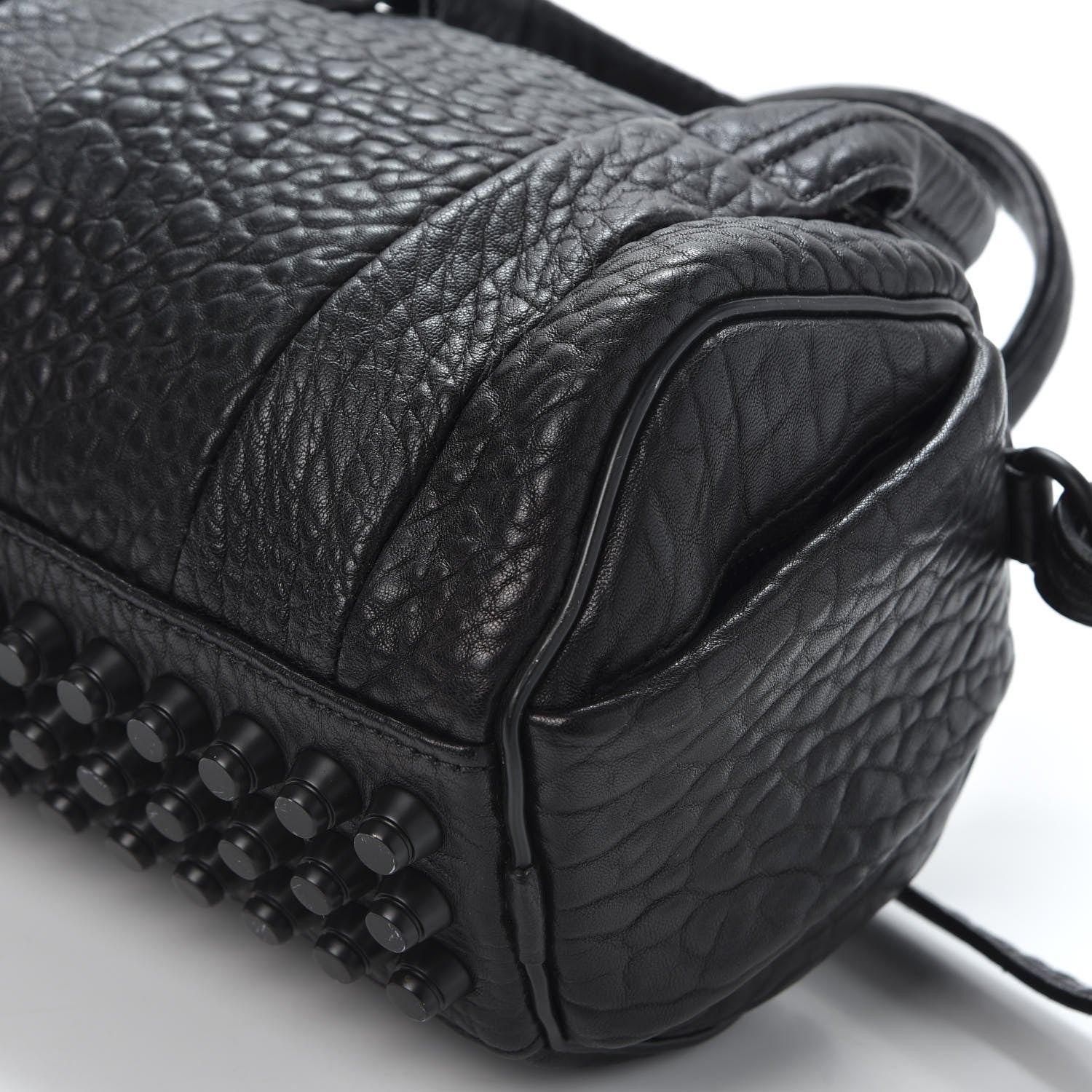 Alexander Wang Pebbled Lambskin Mini Rockie Black Matte Black Hardware 6 of 8