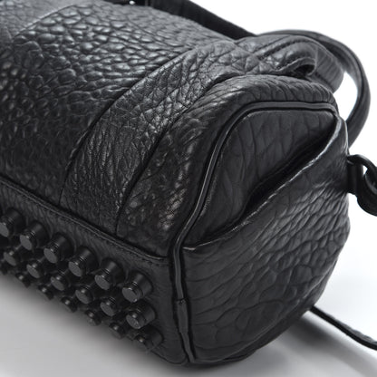 Alexander Wang Pebbled Lambskin Mini Rockie Black Matte Black Hardware 6 of 8