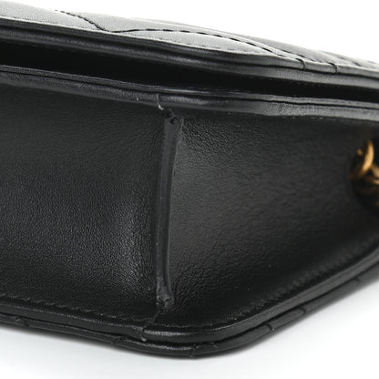 Gucci Calfskin Matelasse GG Marmont Mini Bag Black 8 of 8