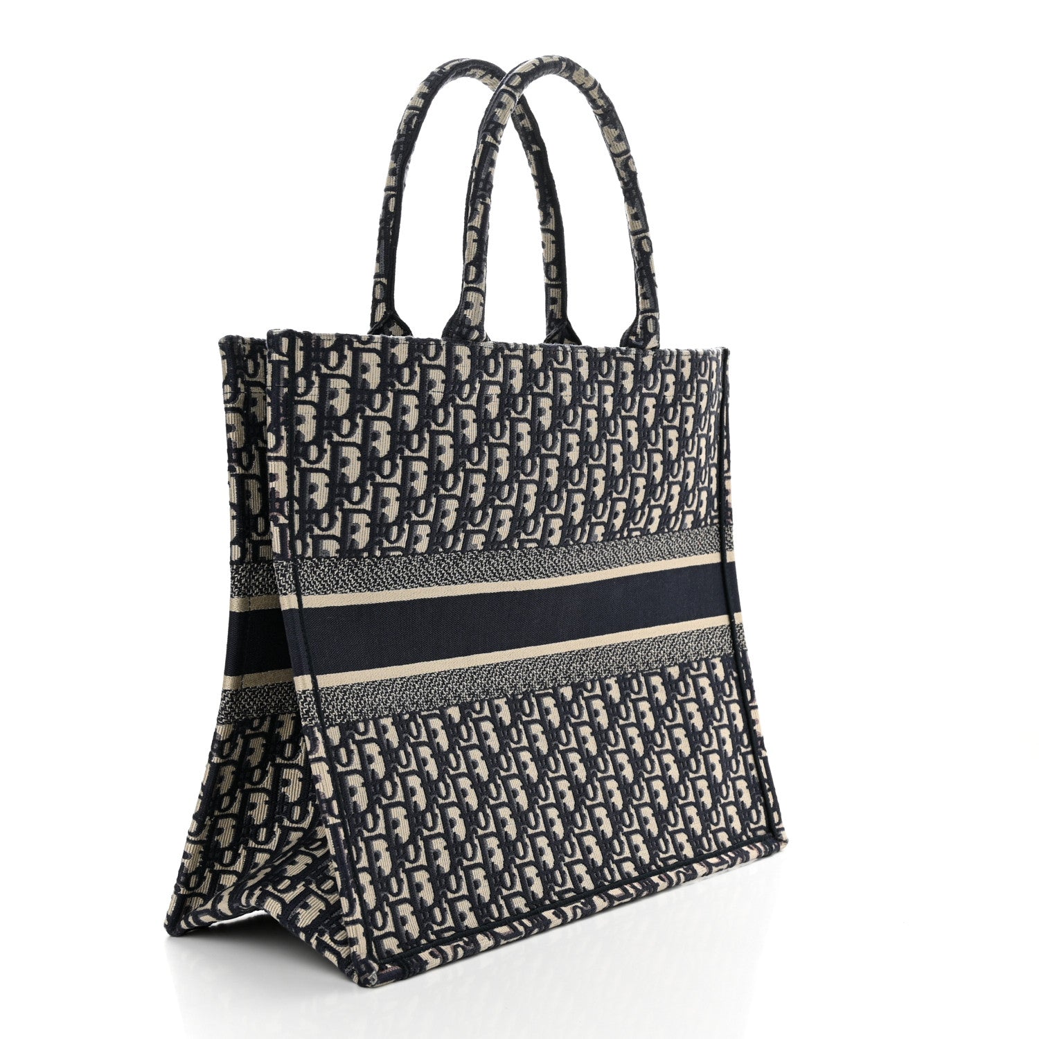 Christian Dior Oblique Large Book Tote Blue Multicolor 3 of 10