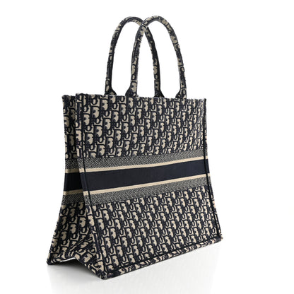 Christian Dior Oblique Large Book Tote Blue Multicolor 3 of 10