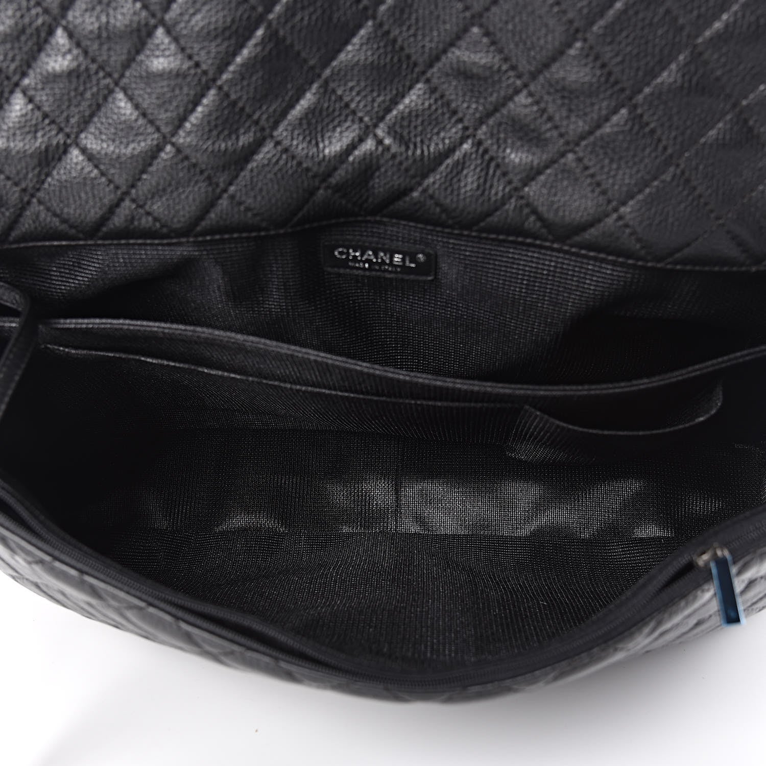 Chanel Calfskin Quilted XXL Travel Flap Bag Black 5 of 9