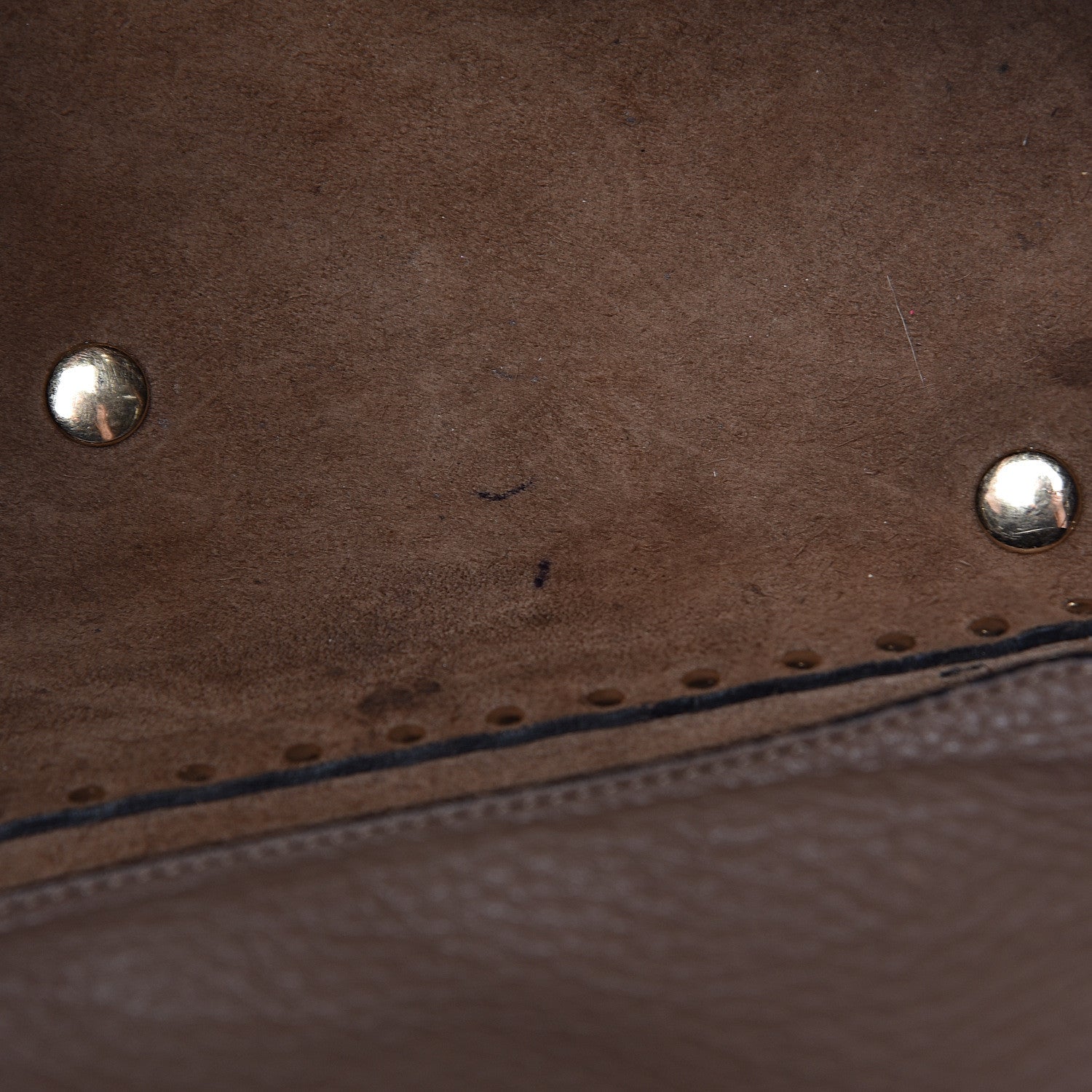Valentino Garavani Pebbled Calfskin Medium Rockstud Tote Brown 8 of 16