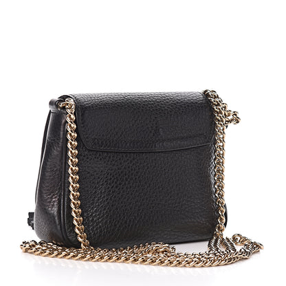 Gucci Pebbled Calfskin Small Soho Flap Crossbody Black 3 of 13