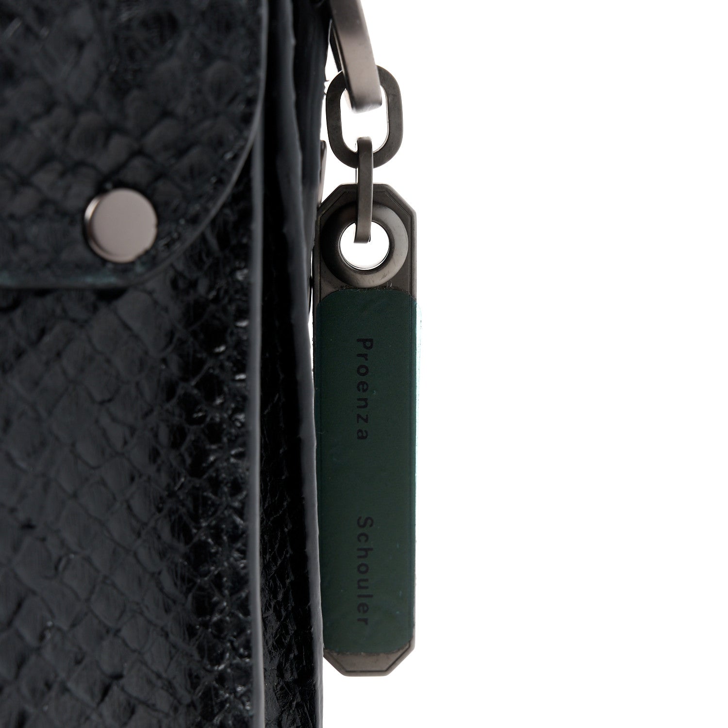 Proenza Schouler PROENZA SCHOULER Snakeskin Tiny PS1 Satchel Black 8 of 11