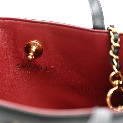 Chanel Calfskin Small Shopping Bag Black 6 of 10