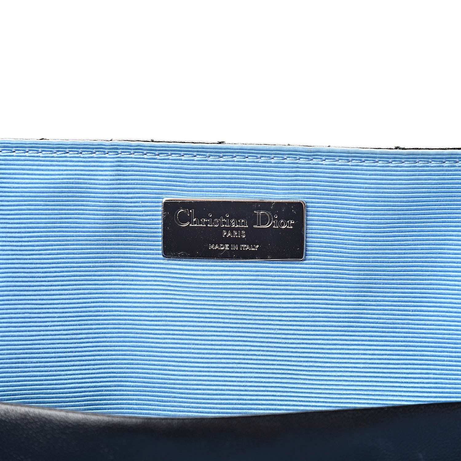 Christian Dior Lambskin Cannage Embellished Small Stardust Backpack Light Blue Black 6 of 13