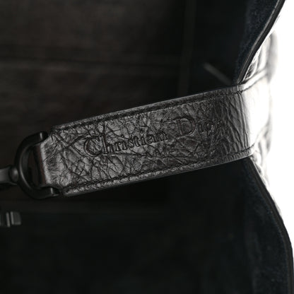Christian Dior Crinkled Calfskin Macrocannage Small Toujours Black 7 of 13