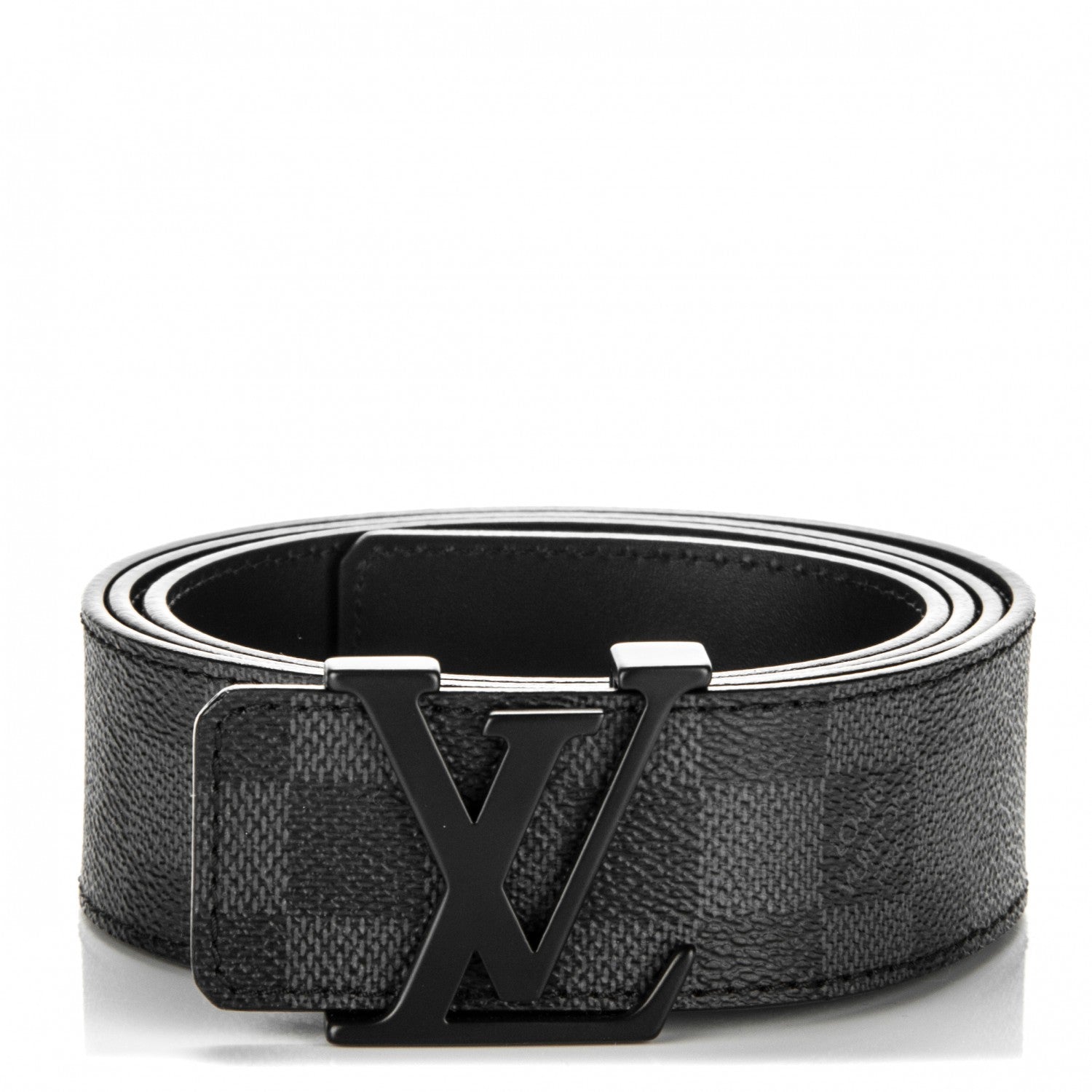 Louis Vuitton Damier Graphite 40mm LV Initiales Belt 110 44 1 of 6