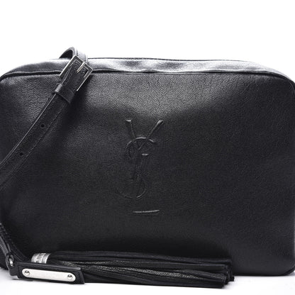 Saint Laurent Lambskin Monogram Small Lou Camera Bag Black 9 of 9