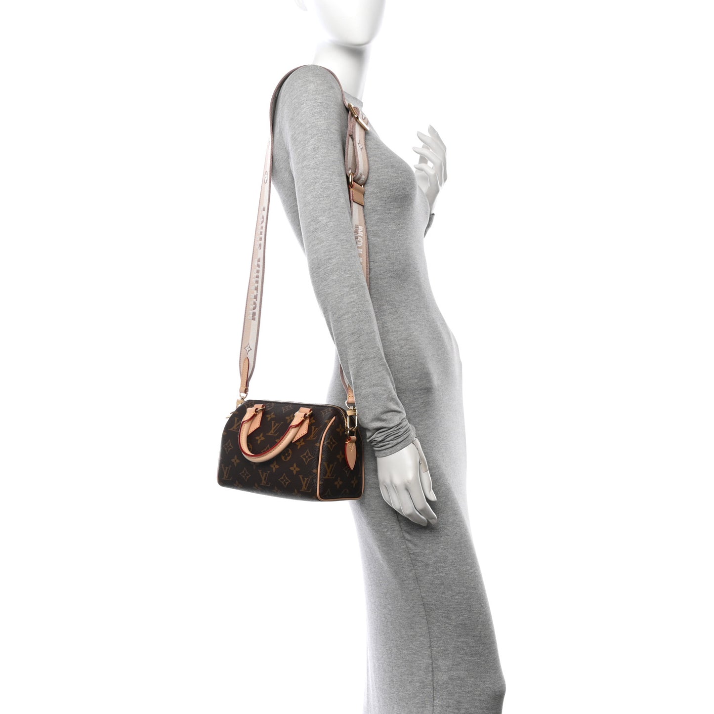 Monogram Speedy Bandouliere 20 Beige