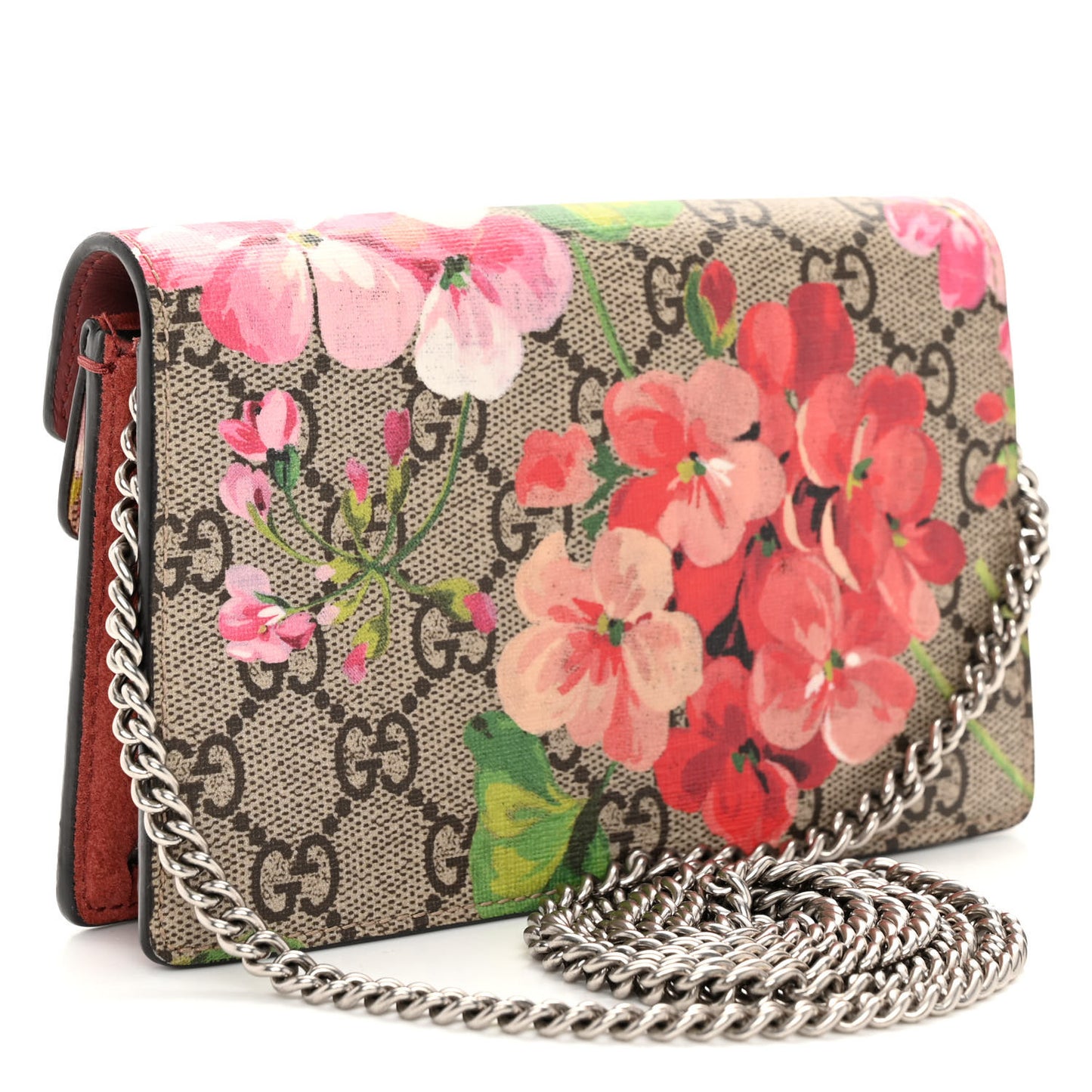 GG Supreme Monogram Blooms Super Mini Dionysus Shoulder Bag Beige Multicolor Dry Rose