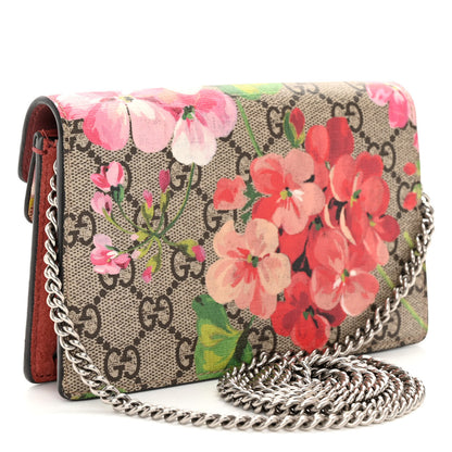 Gucci GG Supreme Monogram Blooms Super Mini Dionysus Shoulder Bag Beige Multicolor Dry Rose 3 of 10
