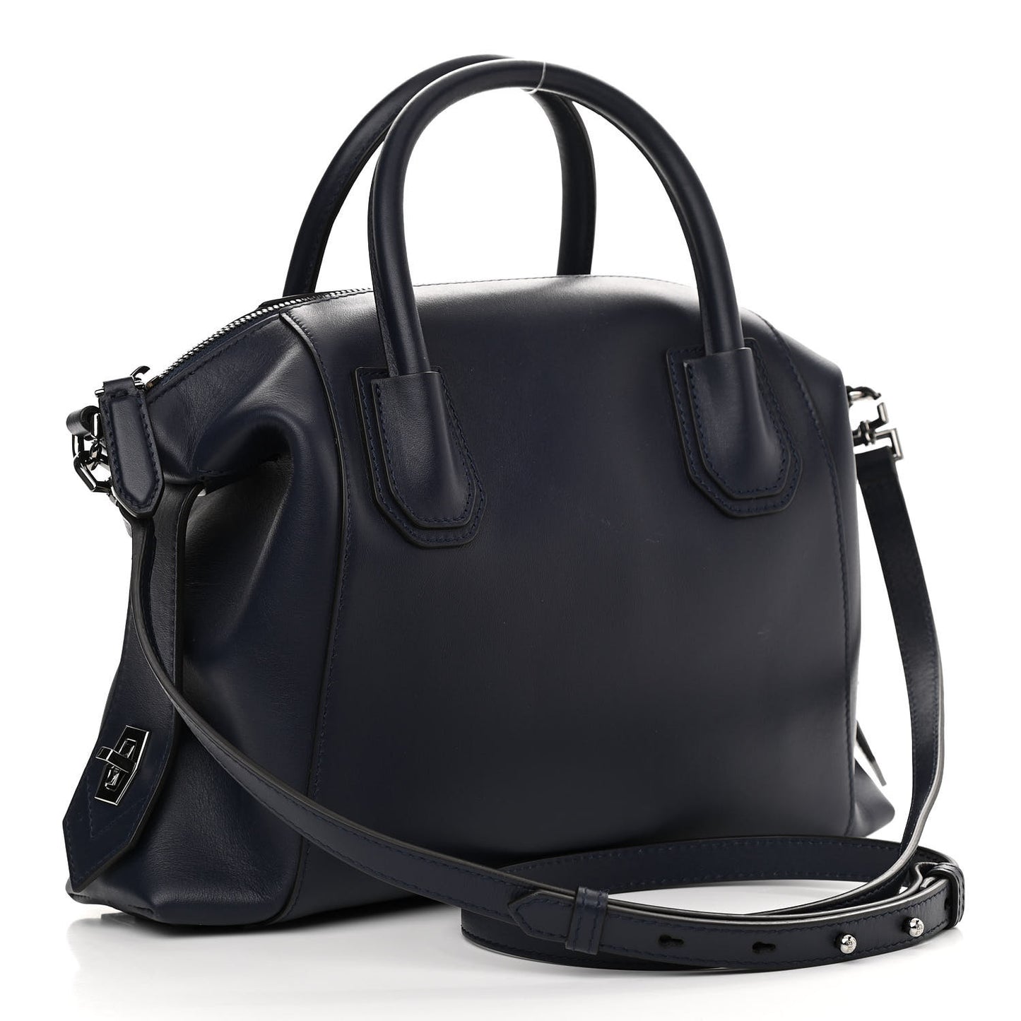 Smooth Calfskin Small Soft Antigona Navy