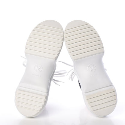 Louis Vuitton Calfskin Technical Nylon LV Archlight Sneakers 39 White Blue Pink 5 of 8