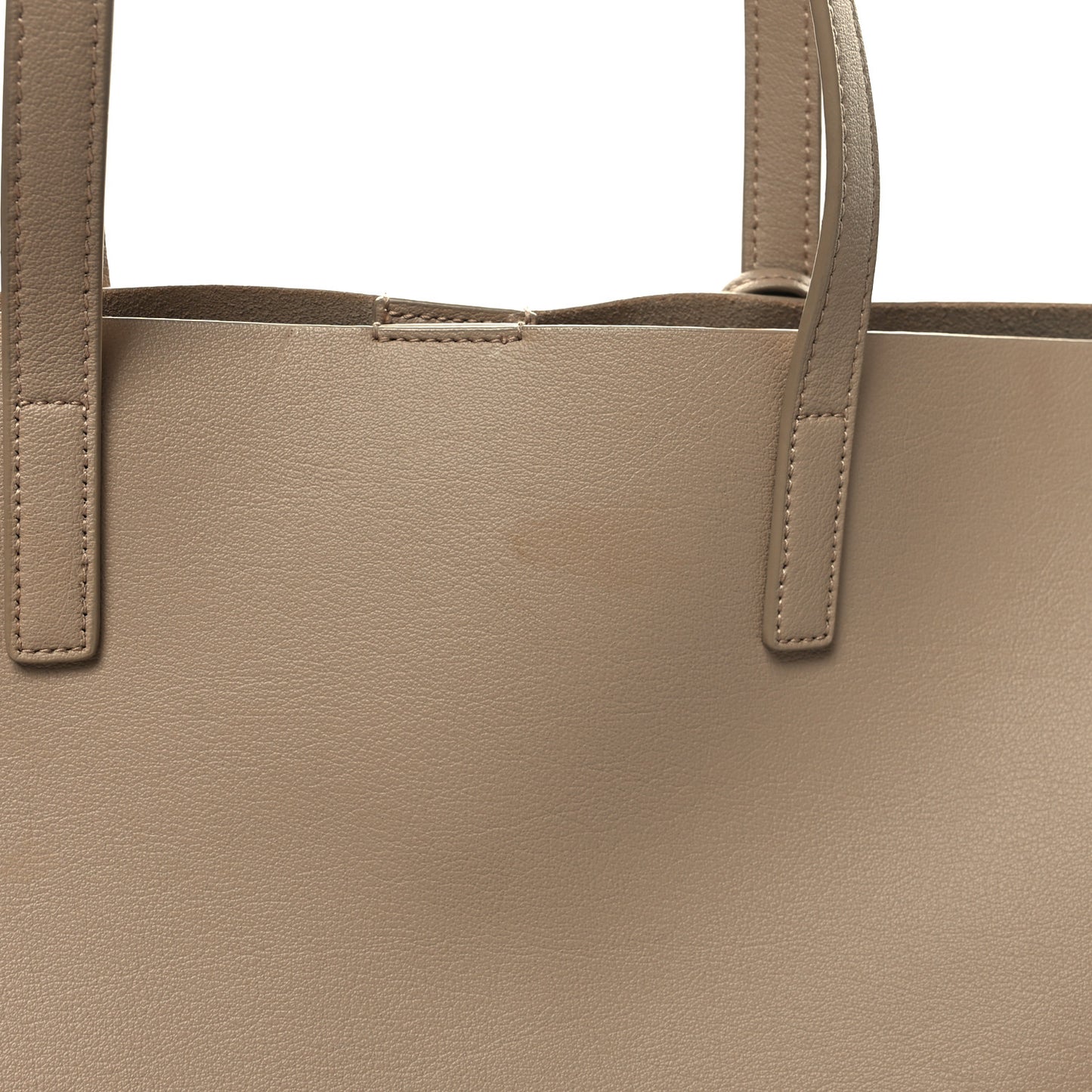 Calfskin Large Shopping Tote Dark Beige