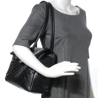 Chanel Calfskin Quilted Large Cambon Flap Black 2 of 9