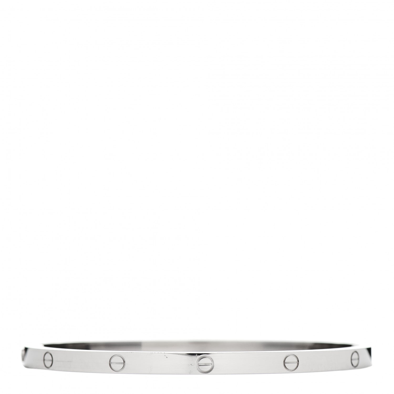 Cartier 18K White Gold Small LOVE Bracelet 17 3 of 5