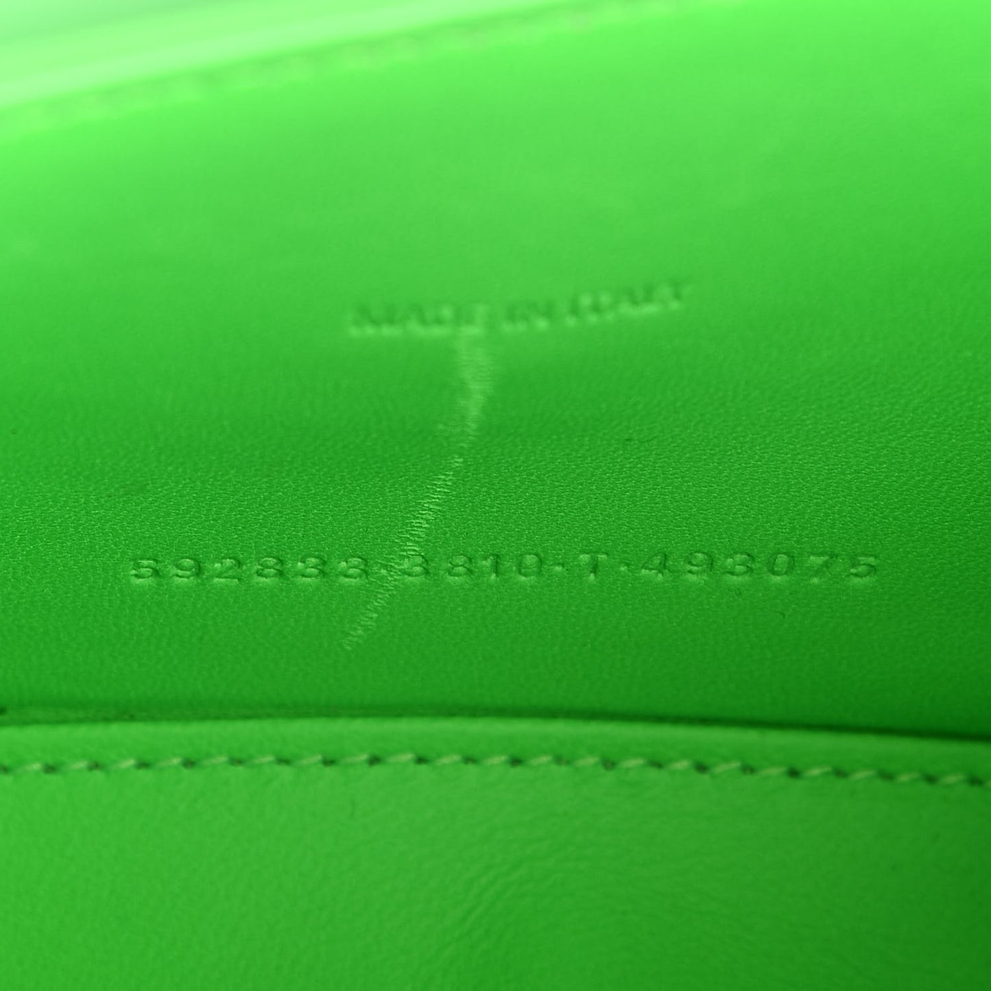 Shiny Calfskin Crocodile Embossed Hourglass Top Handle Bag XS Fluo Green