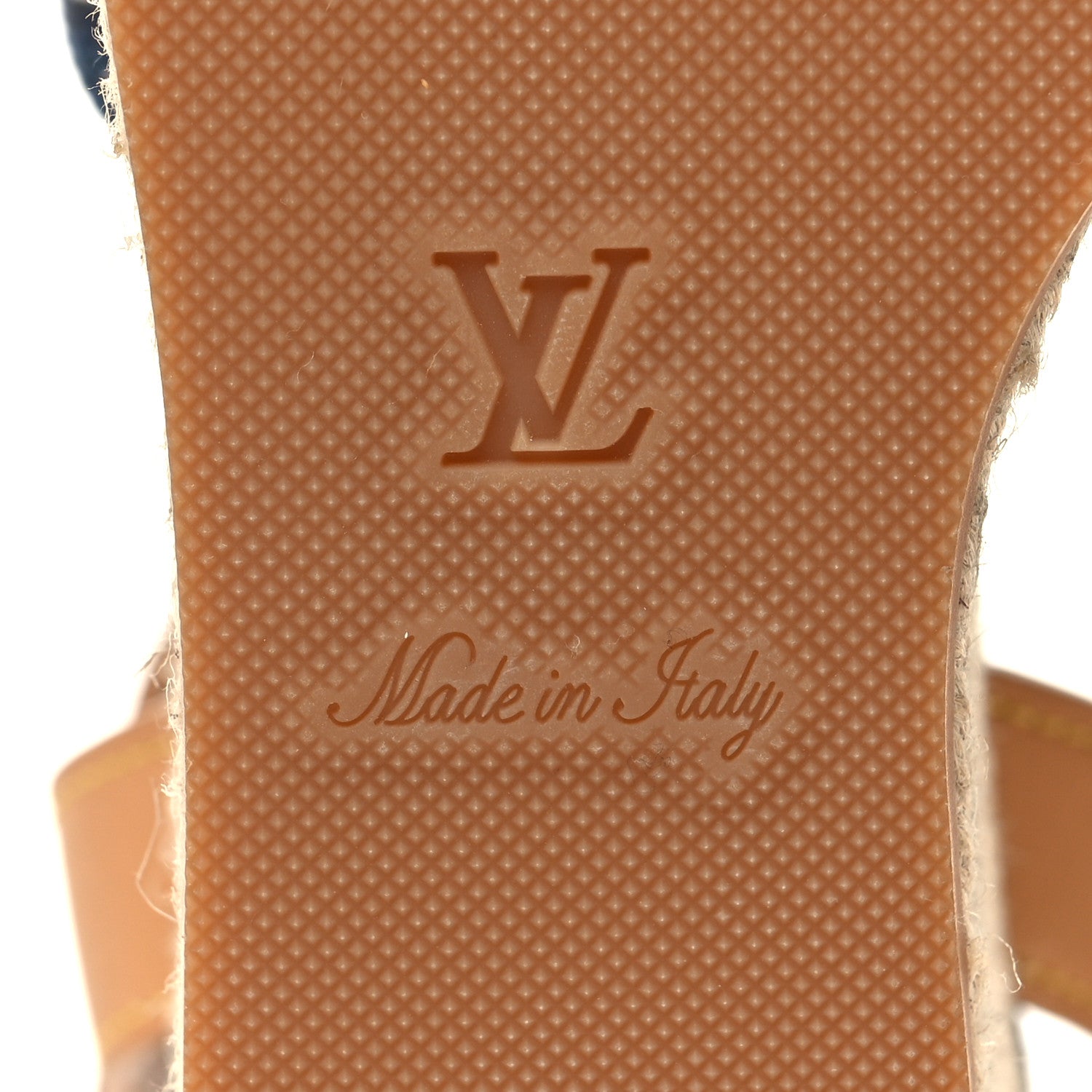 Louis Vuitton Jacquard Calfskin Since 1854 Boundary Wedge Sandals 39 Blue 7 of 8