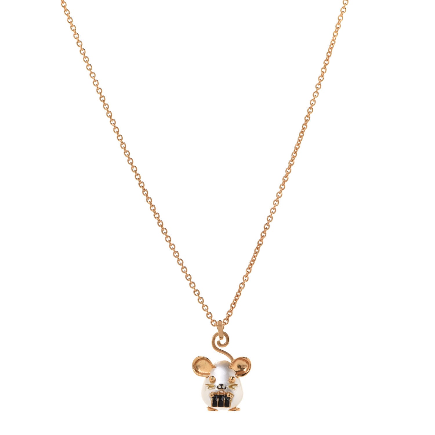 Louis Vuitton Vuittonite Rat Necklace Gold 1 of 9