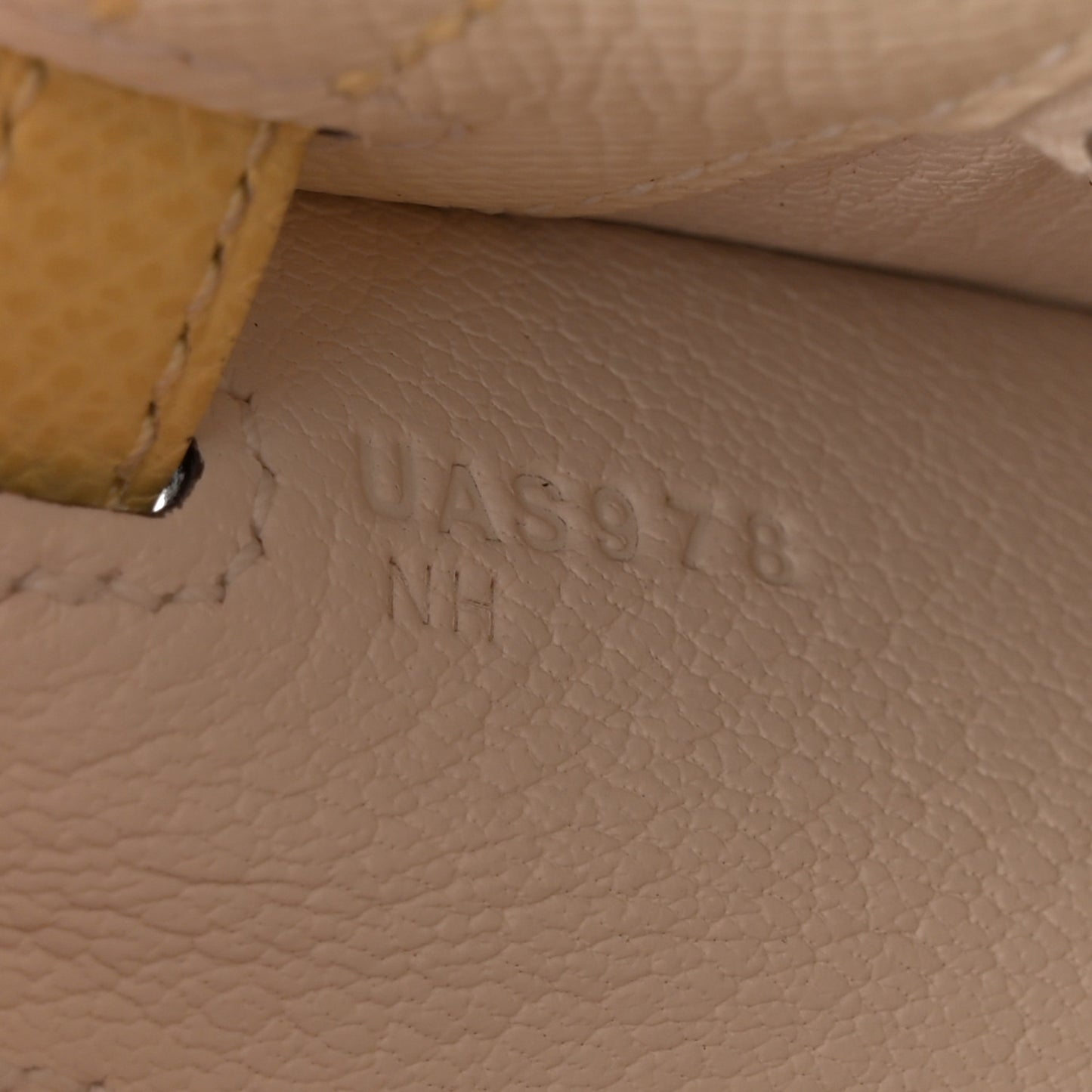 Epsom Tri-Color Kelly Sellier 25 Nata Jaune Poussin Sesame