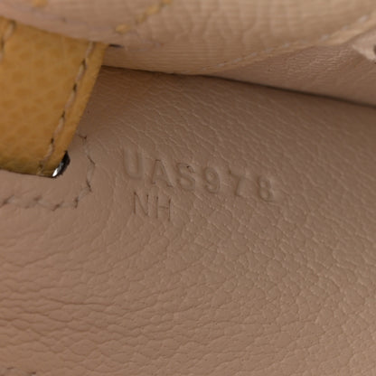 Hermes Epsom Tri-Color Kelly Sellier 25 Nata Jaune Poussin Sesame 7 of 11