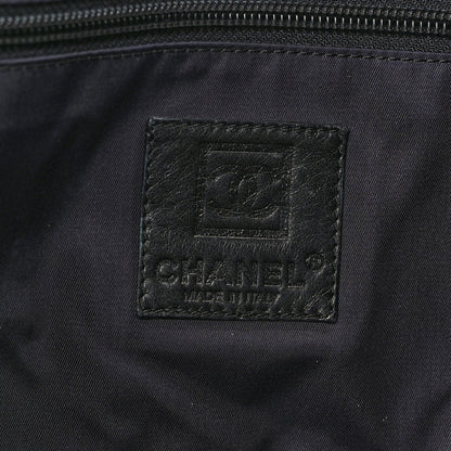 Chanel Canvas Vinyl Perforated CC Tote White Black Dark Navy 6 of 11