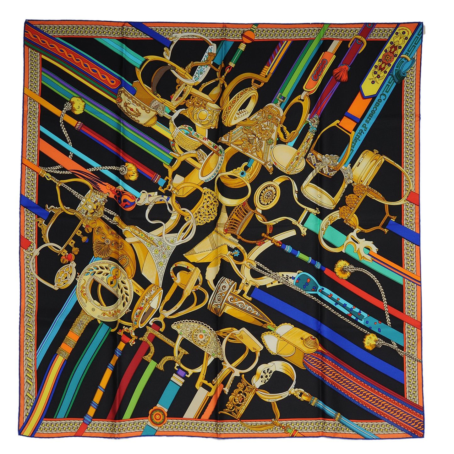 Silk Concours D Etriers Scarf 90