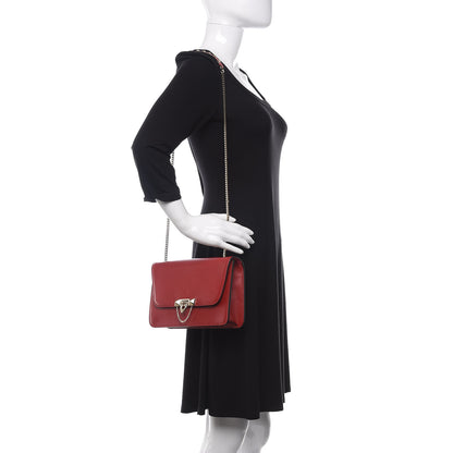 Valentino Garavani Vitello Small Rockstud Demilune Shoulder Bag Rosso Valentino 3 of 11
