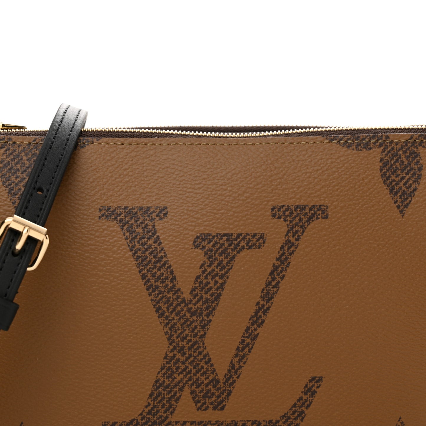 Reverse Monogram Giant Double Zip Pochette