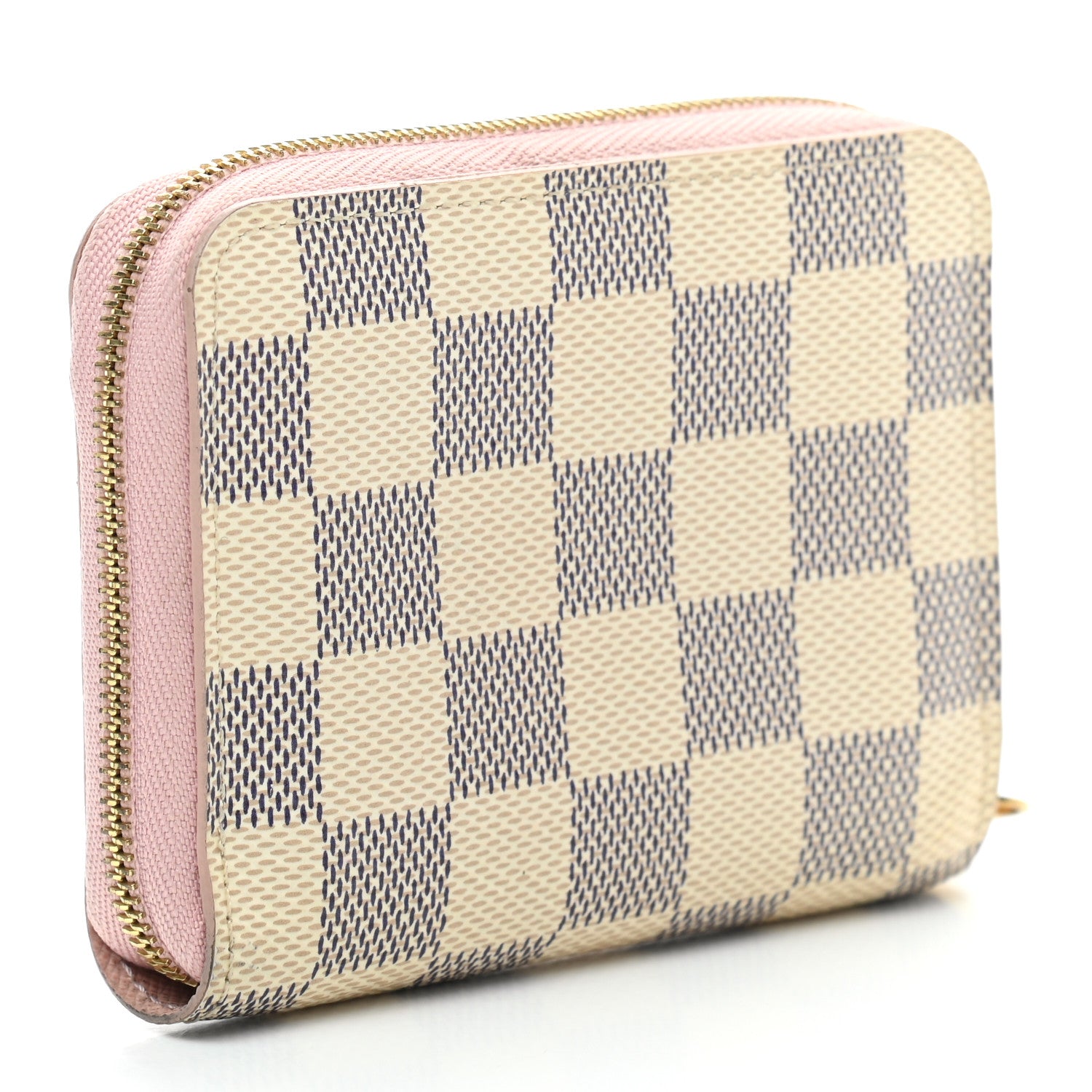 Louis Vuitton Damier Azur Zippy Coin Purse Rose Ballerine 3 of 7